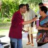 The Groover D.Reid ~ Rebeldeen accepting her  Trophey for her contirbution to the Ladies weekend ~~  in the Park  RWMN 2nd Annual Meet & Greet, October 6-9, 2011, Ft. Lauderdale, FL