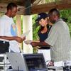 DJ Devon, Bonner presenting to Last Years Sponosors the Soup Man Kevin (Wife Elly)  in the Park  RWMN 2nd Annual Meet & Greet, October 6-9, 2011, Ft. Lauderdale, F